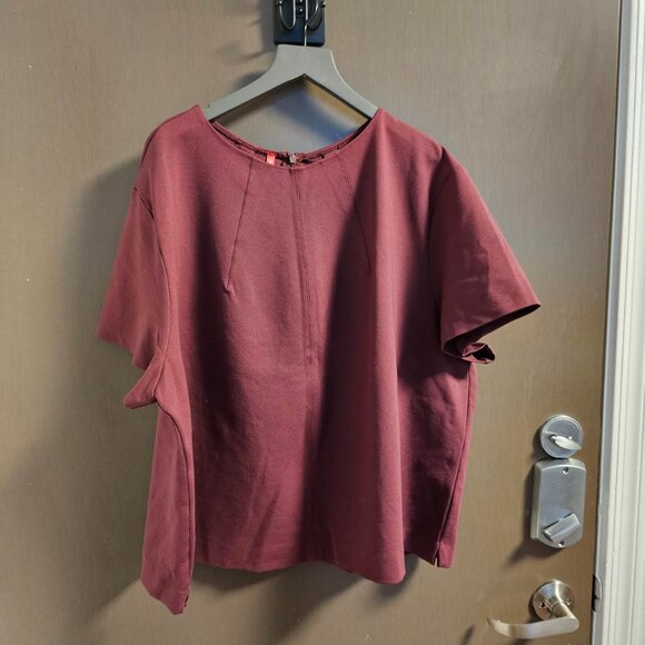 Spanx Ponte Top Burgundy Red 3X - Picture 1 of 3